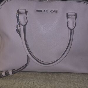 MICHAEL Michael Kors Blush Satchel with Silver Accents